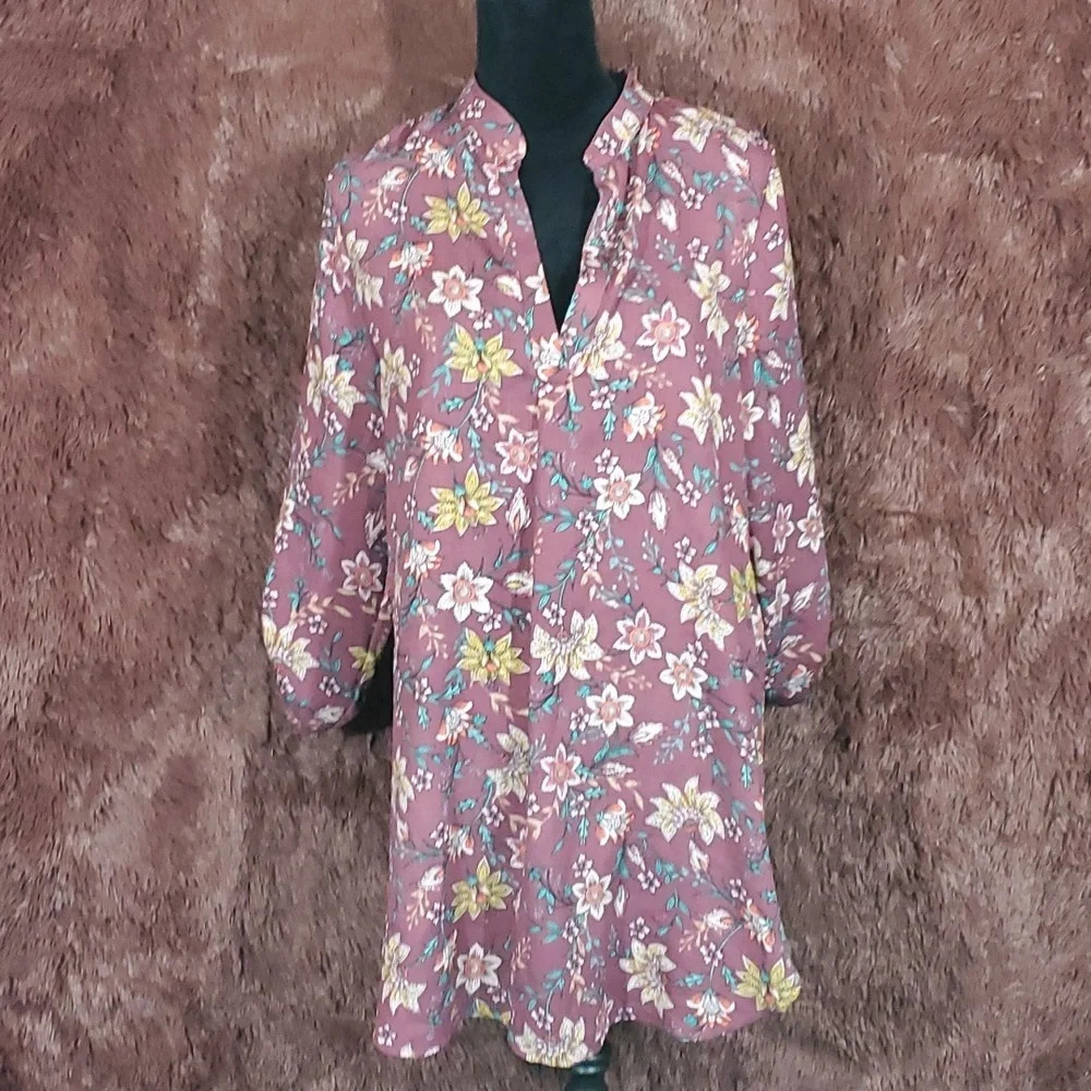 Hello Miz Floral Shirt Dress